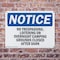 Signmission No Trespassing Loitering Or Overnight Camping OSHA Notice Sign, Plastic, 10in W x 7in L, 2PK OS-2PACK-NS-P-710-L-15013 - alternate 2